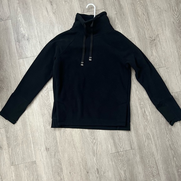 Black, Roxy, fleece thermal turtle neck sweater. Meant for layering. - Picture 2 of 4